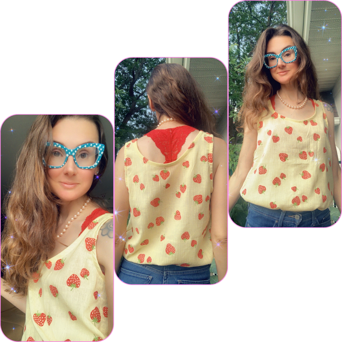 Vintage Sewing: Strawberry Tank Top