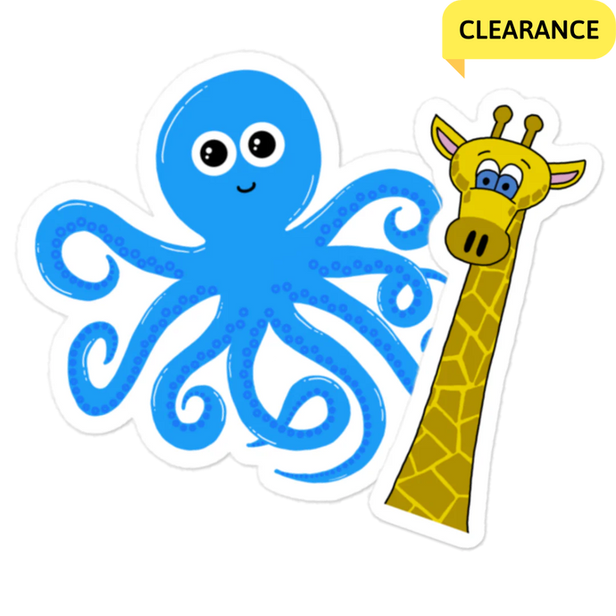 Octopus & Giraffe Sticker Value Pack (FREE SHIPPING)