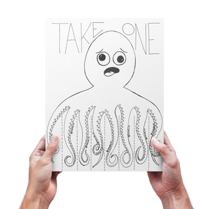 Octopus Bulletin Board Tear Off Flyer Printable (FREE!)