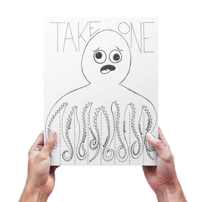 Octopus Bulletin Board Tear Off Flyer Printable (FREE!)