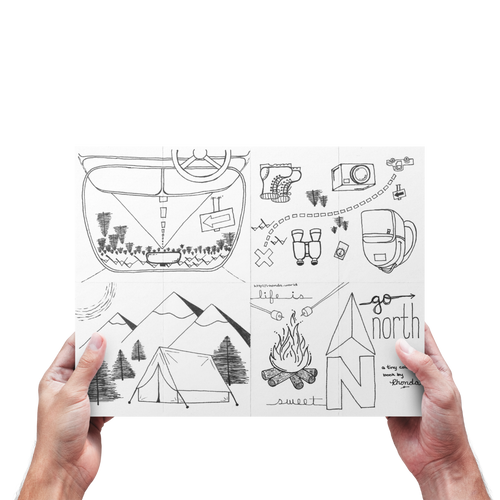 Go North Printable Mini Coloring Book (FREE!)