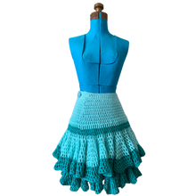 Load image into Gallery viewer, Turquoise Crocheted Petticoat (Adult M/34&quot;)