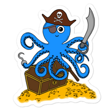 Load image into Gallery viewer, Pirate Octopus Sticker (FREE SHIPPING)