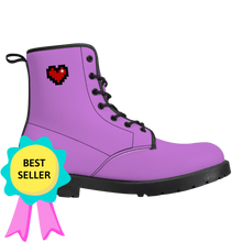 Load image into Gallery viewer, Purple Squad Unisex Vegan Leather Boots - Rhonda World