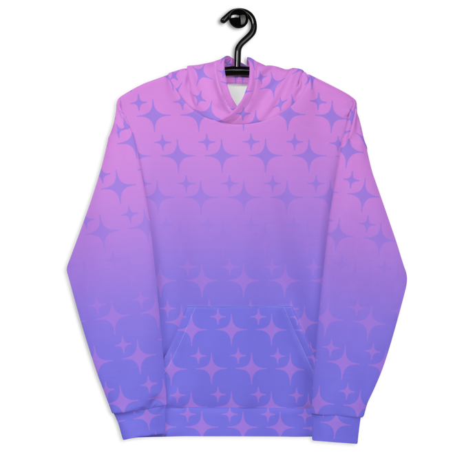 Purple Ghost Sparkle Unisex Adult Hoodie - Rhonda World