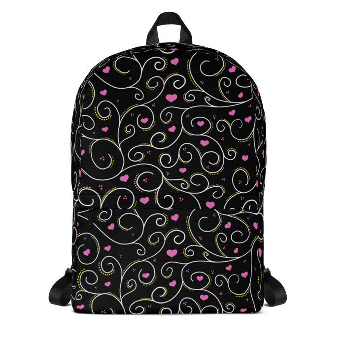 Swirls and Hearts Backpack - Rhonda World