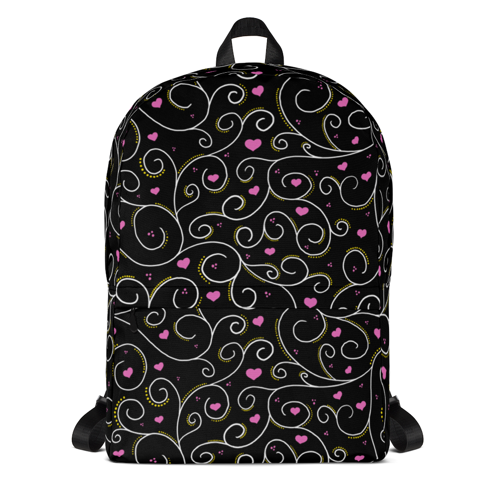 Swirls and Hearts Backpack - Rhonda World