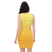 Load image into Gallery viewer, Yellow Ghost Sparkle Women&#39;s Bodycon Tank Dress - Rhonda World