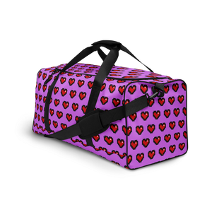 Purple Squad Hearts Duffle Bag - Rhonda World