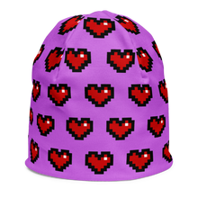 Load image into Gallery viewer, Purple Squad Hearts Kids Beanie - Rhonda World