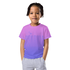 Sparkle Ghost Text Tee (Kids 2T-7)