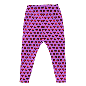 Pixel Hearts Plus Size Leggings (Women's 2XL-6XL)