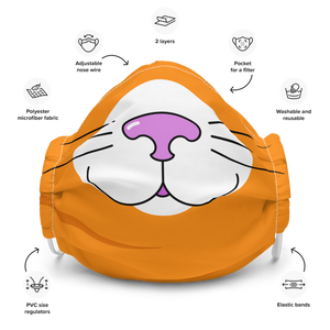 Orange Kitty Face Mask - Rhonda World