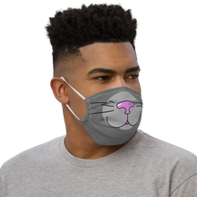 Load image into Gallery viewer, Grey Kitty Face Mask - Rhonda World