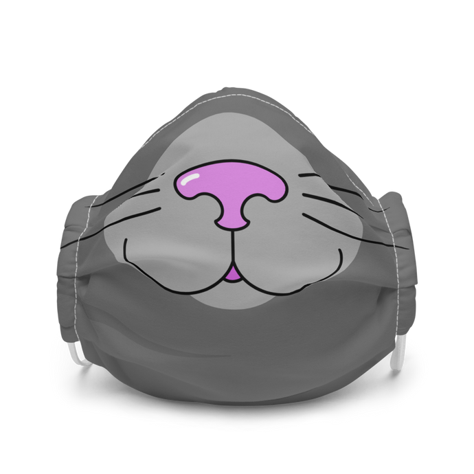 Grey Kitty Face Mask - Rhonda World