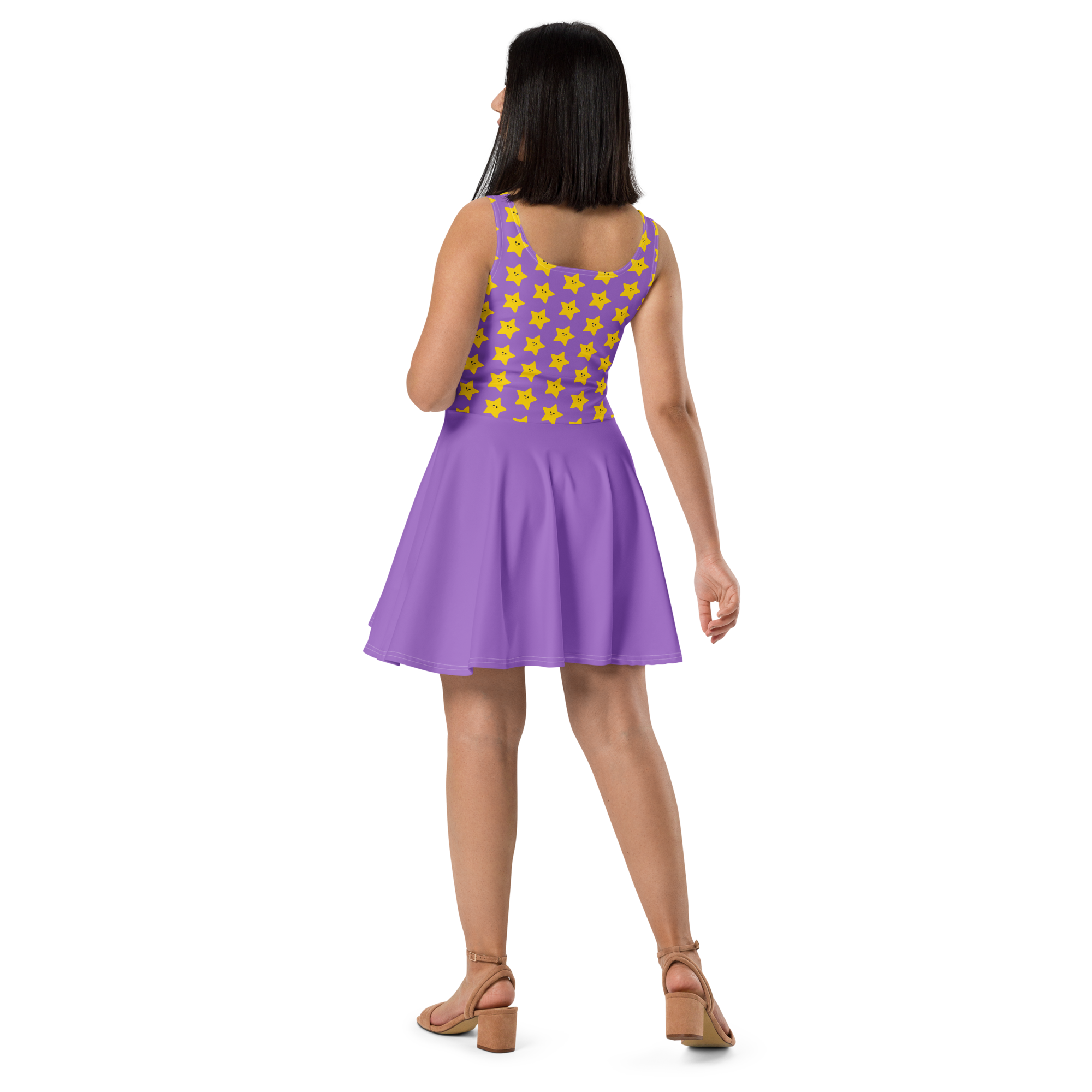 kawaii skater dress Fairy Kei Heart Skater Dress, Pastel Goth Kawaii Clothing, Pink Blue, Soft Stretch, Mid-Thigh Fit Flare, XS-3X Plus Size, Sleeveless Skirt