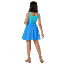 Load image into Gallery viewer, Blue Ghost Sparkle Skater Dress (Adult XS-3XL)