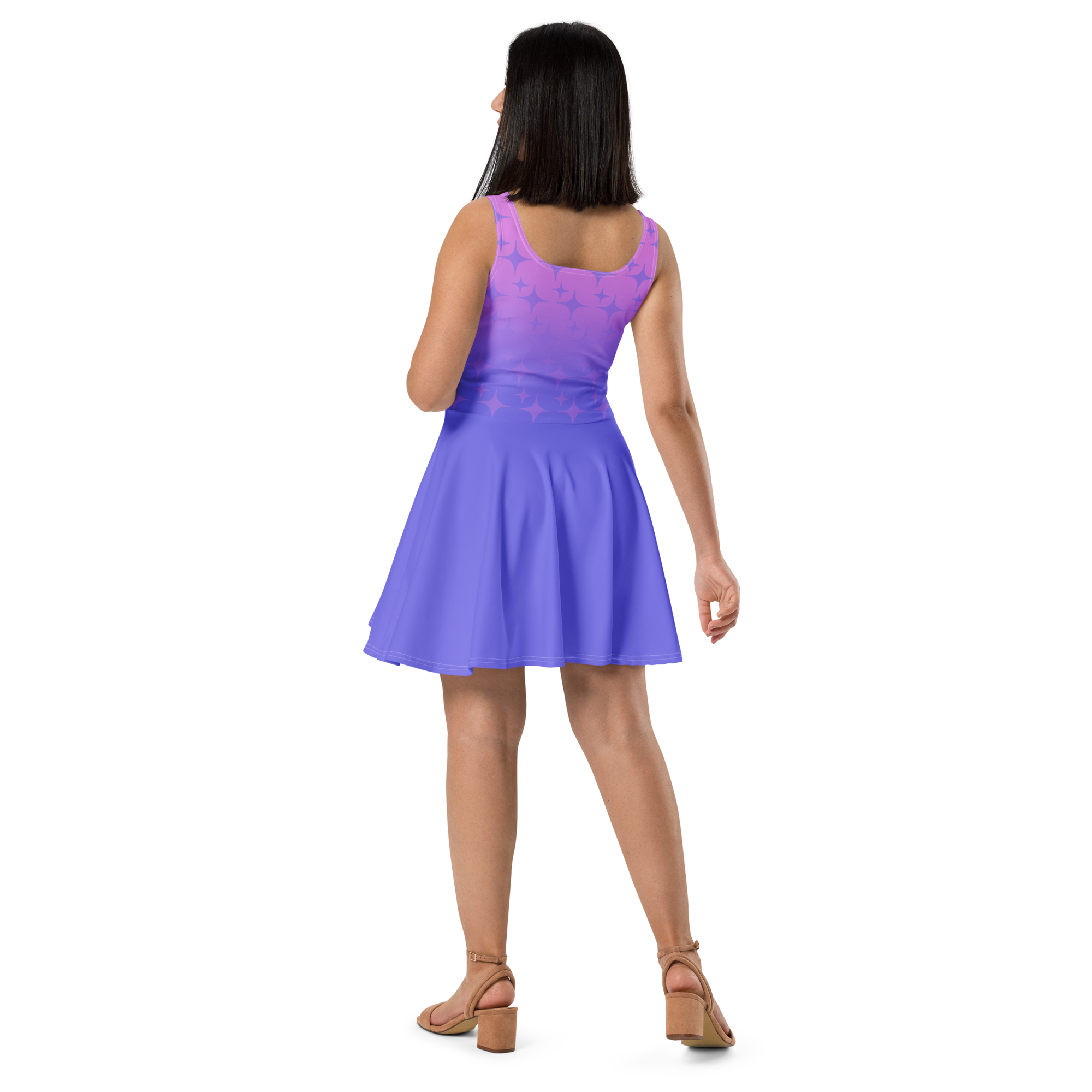 Sparkles Purple Skater Dress (Adult XS-3XL) – Rhonda World Sparkles Purple Skater Dress (Adult XS-3XL) – Rhonda World
