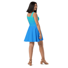 Load image into Gallery viewer, Blue Ghost Sparkle Skater Dress (Adult XS-3XL)