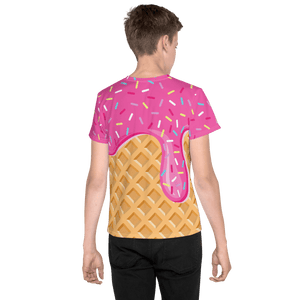 "Chill Vibes" Waffle Cone Tee (Kids 8-20)