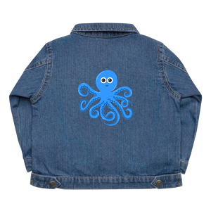 Octopus Infant/Toddler Embroidered Organic Denim Jacket - Rhonda World