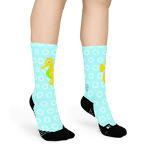 Load image into Gallery viewer, Bubbly Seahorse Crew Socks