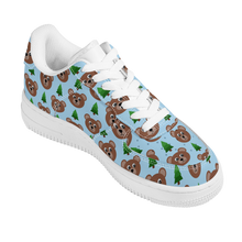 Load image into Gallery viewer, Woodsy Bear Low Top Unisex Vegan Leather Sneakers (FREE SHIPPING) - Rhonda World
