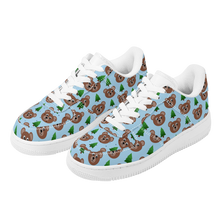 Load image into Gallery viewer, Woodsy Bear Low Top Unisex Vegan Leather Sneakers (FREE SHIPPING) - Rhonda World