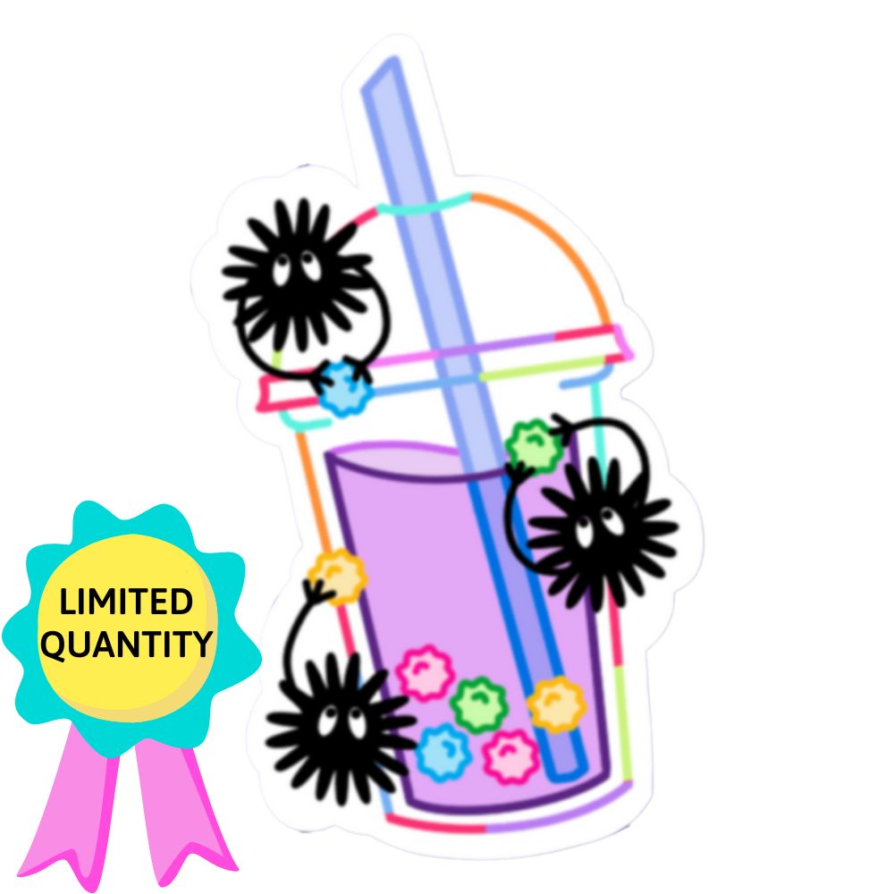 Soot Sprite Boba Sticker (FREE SHIPPING)