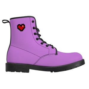 Purple Squad Vegan Leather Boots (FREE SHIPPING) - Rhonda World