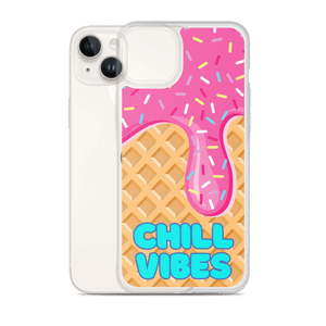 "Chill Vibes" Waffle Cone Phone Case (iPhone 7/7 Plus/8/8 Plus/X/XS/XS Max/XR/11/11 Pro/11 Pro Max/SE/12 mini/12/12 Pro/12 Pro Max/13 mini/13/13 Pro/13 Pro Max/14/14 Plus/14 Pro/14 Pro Max)