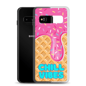 "Chill Vibes" Waffle Cone Phone Case (Samsung Galaxy S10/S10+/S10e/S20/S20 FE/S20 Plus/S20 Ultra/S21/S21 Plus/S21 Ultra/S22/S22 Plus/S22 Ultra)