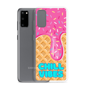 "Chill Vibes" Waffle Cone Phone Case (Samsung Galaxy S10/S10+/S10e/S20/S20 FE/S20 Plus/S20 Ultra/S21/S21 Plus/S21 Ultra/S22/S22 Plus/S22 Ultra)