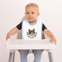 Load image into Gallery viewer, Be Peachy Embroidered Baby Bib - Rhonda World