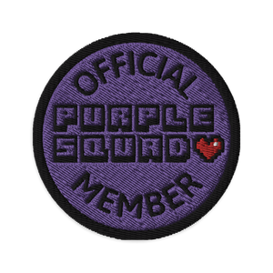 Purple Squad Embroidered Membership Patch - Rhonda World