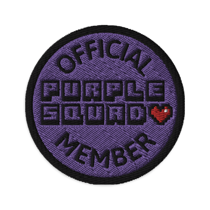 Purple Squad Embroidered Membership Patch - Rhonda World