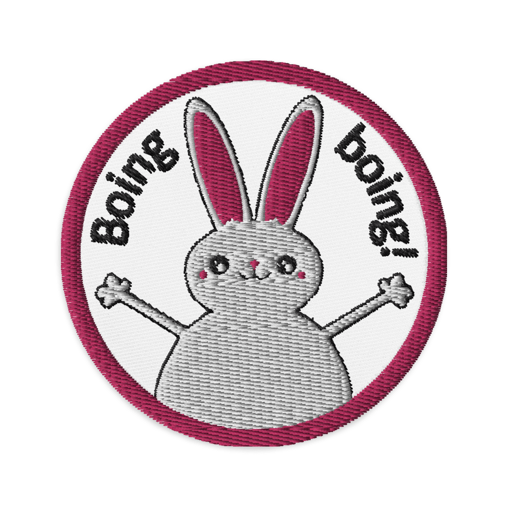 Boing Boing Bunny Embroidered Patch