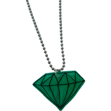 Load image into Gallery viewer, Emerald Shrink Plastic Necklace - Rhonda World