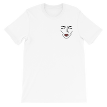 Load image into Gallery viewer, Comic Face Embroidered Unisex Adult Tee - Rhonda World