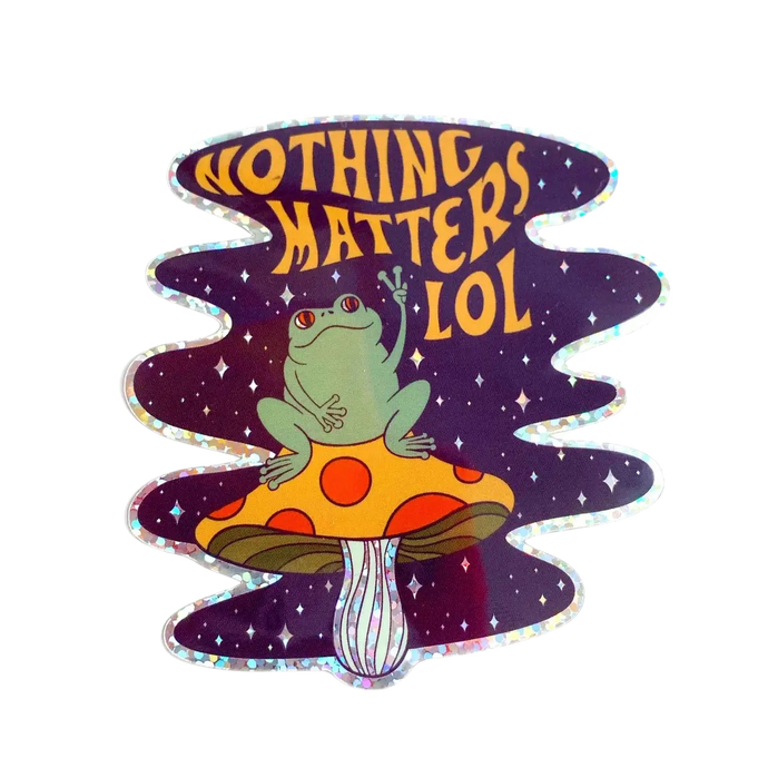 Nothing Matters Sparkly Frog Mushroom 3