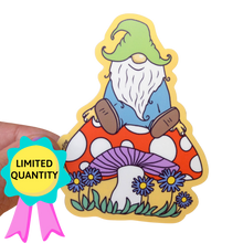 Load image into Gallery viewer, Mushroom Gnome 3&quot; Sticker (FREE SHIPPING)