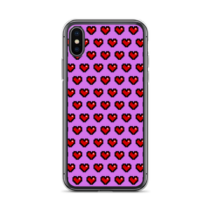 Purple Squad Hearts Phone Case (iPhone 7/7 Plus/8/8 Plus/X/XS/XS Max/XR/11/11 Pro/11 Pro Max/SE/12/12 Mini/12 Pro/12 Pro Max) - Rhonda World