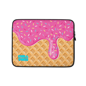 "Chill Vibes" Waffle Cone Laptop Sleeve