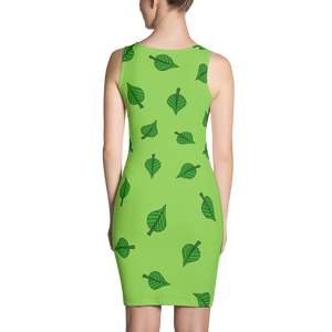Leafy Women's Bodycon Tank Dress - Rhonda World