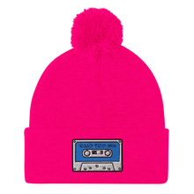 Load image into Gallery viewer, Road Trip Mix Cassette Tape Embroidered Pom-Pom Beanie - Rhonda World