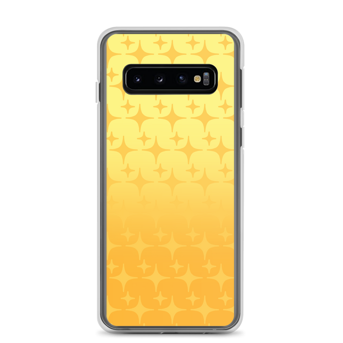 Yellow Ghost Sparkle Phone Case (Samsung Galaxy S7/S7 Edge/S8/S8+/S9/S9+/S10/S10+/S10e/S20/S20 Plus/S20 Ultra) - Rhonda World