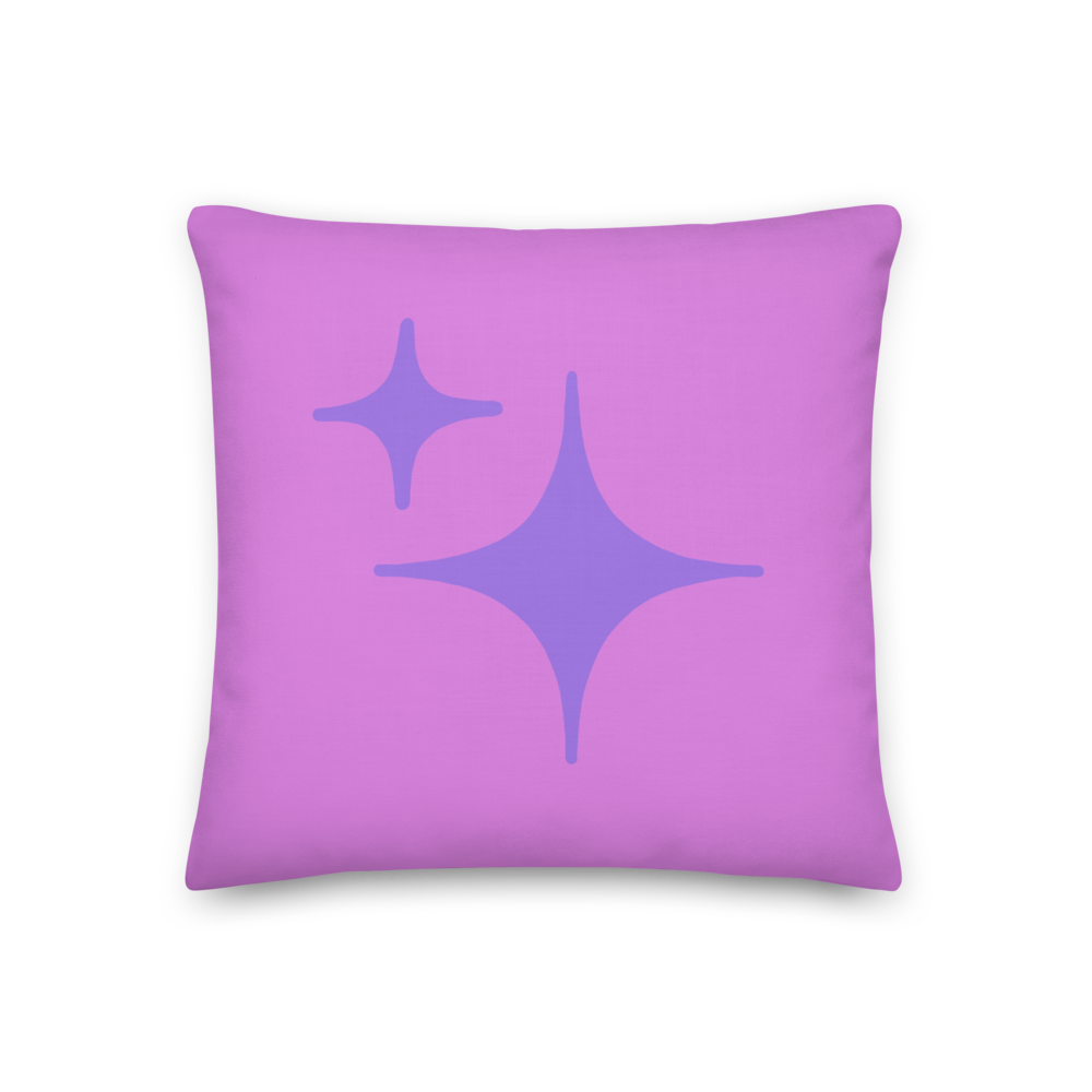 Reversible Purple Sparkle Pillow - Rhonda World