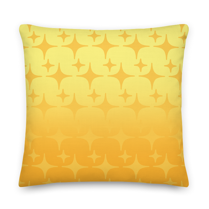 Yellow Ghost Sparkle Pillow - Rhonda World