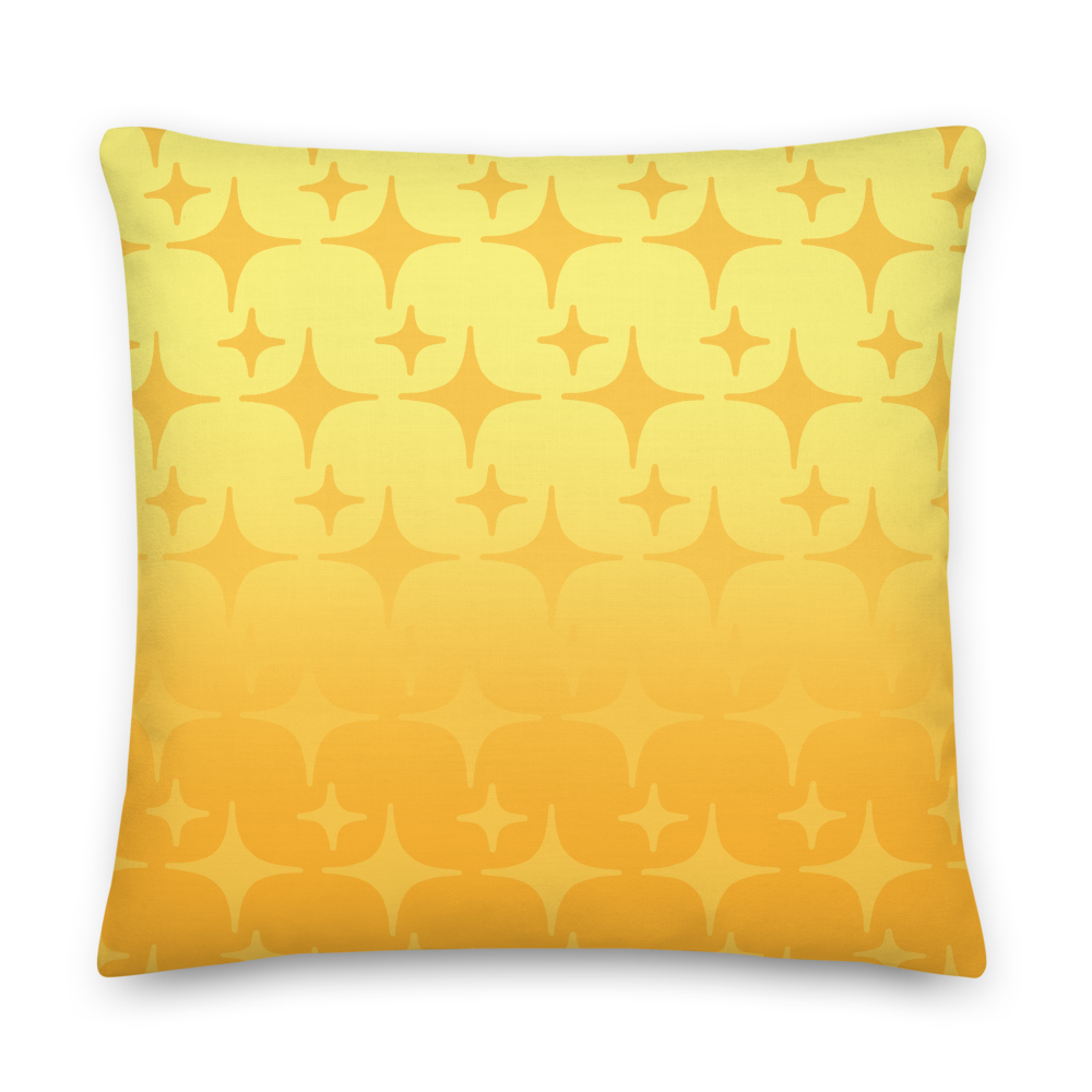 Yellow Ghost Sparkle Pillow - Rhonda World