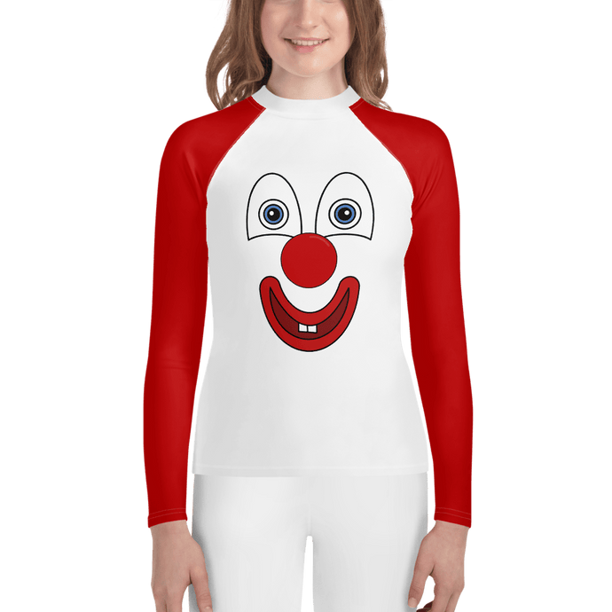Clownify Unisex Youth Long Sleeve Athletic Shirt